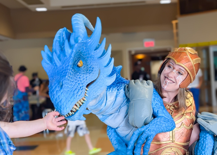 Sigrid et Blär – Guerrière et Dragon – Animation Richard Lacroix