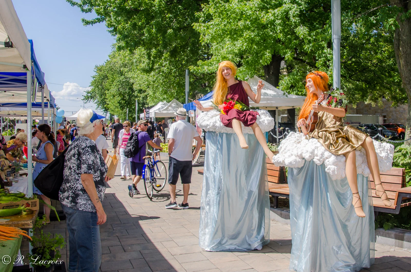 Marché public de Pointe-aux-Trembles – animation et artistes de rue